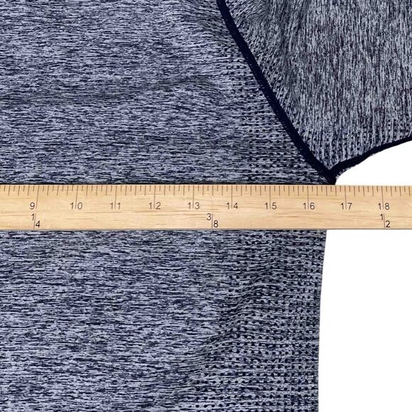 PINK Victoria’s Secret Active Long Sleeve Heather Blue Crop Top Size XL - Picture 6 of 7